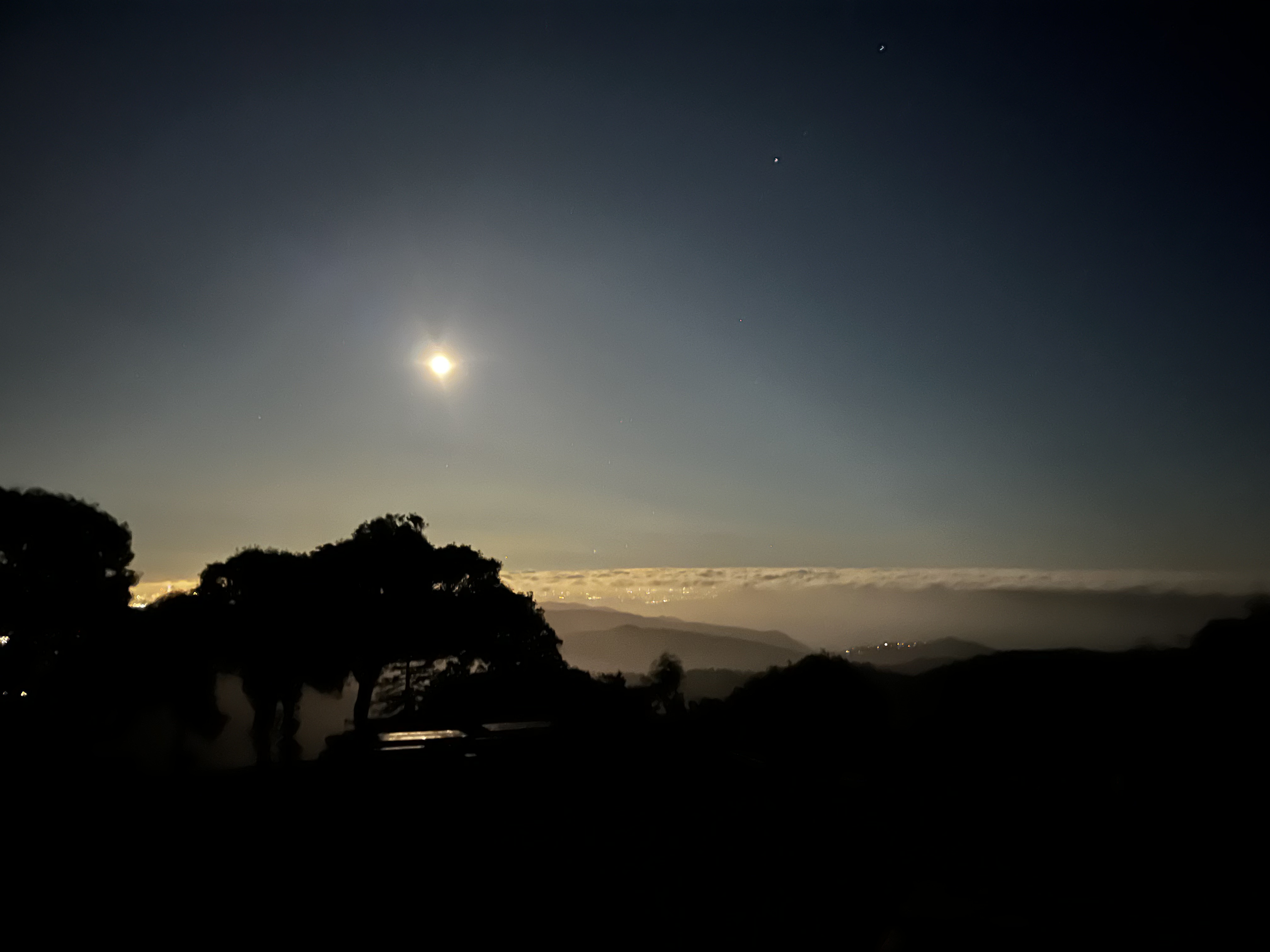 Moonrise view from the Inn