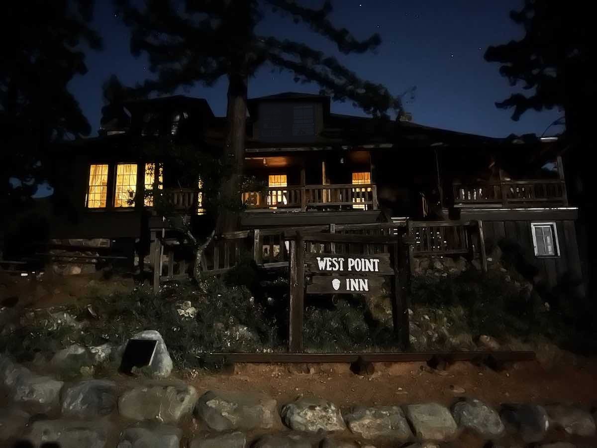 West Point Inn at night